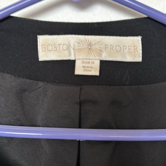 Boston Proper Black Leather Jacket - Picture 2 of 4